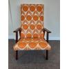 Danish teak high back chair